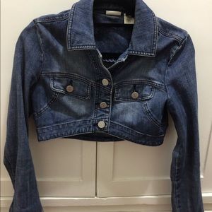 Cropped distressed Jean jacket S